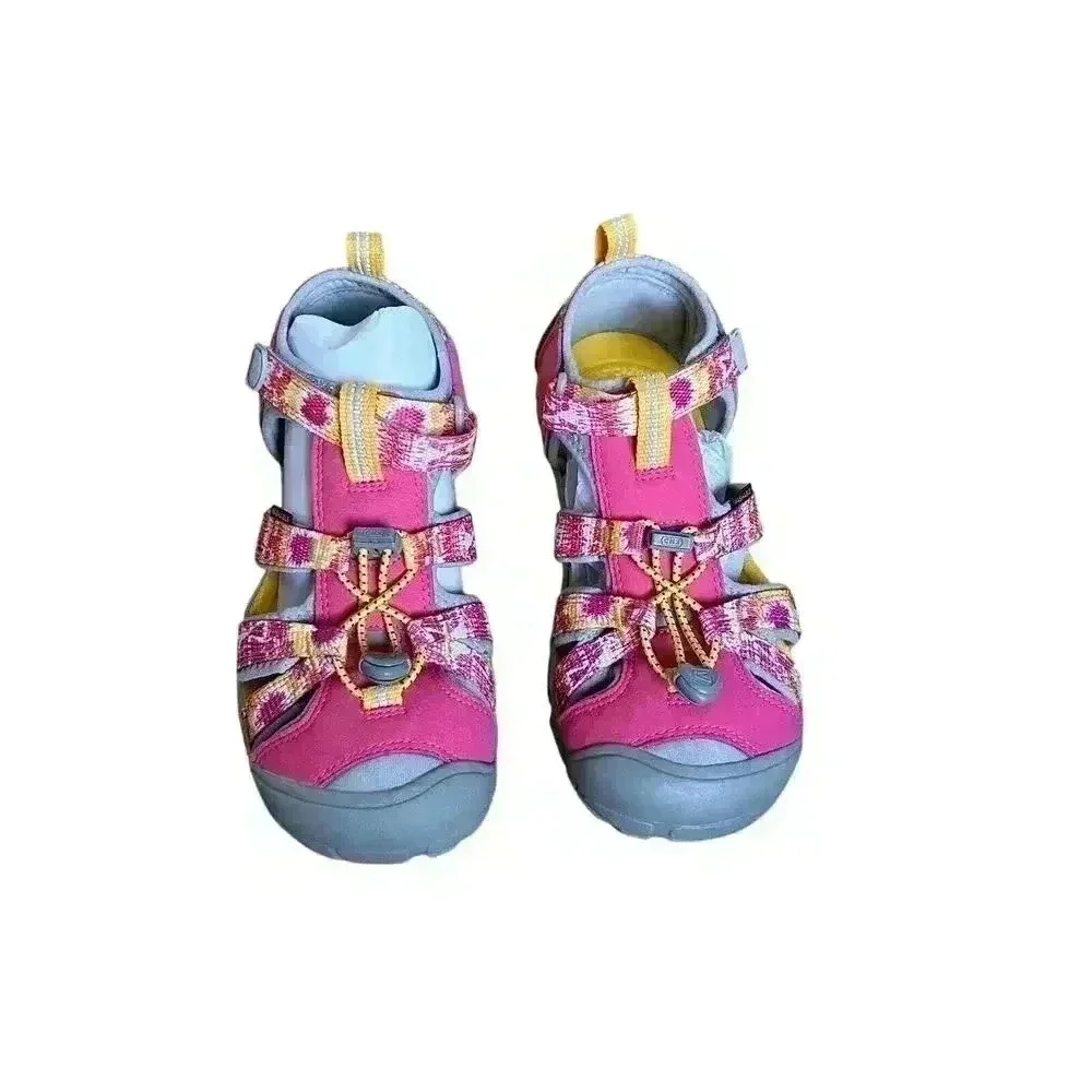 Keen Pink Seacamp II CNX Fisherman Water Hiking Sandals Big Girls Size 4 Shoes